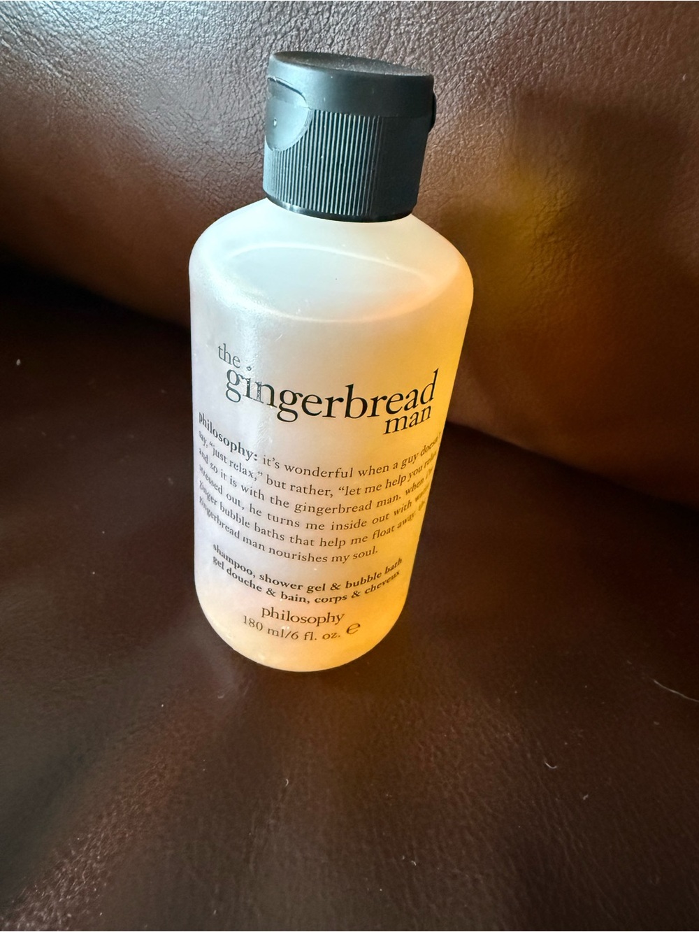 NEW sealed retired Philosophy brand the gingerbread man shower gel 6 ounces